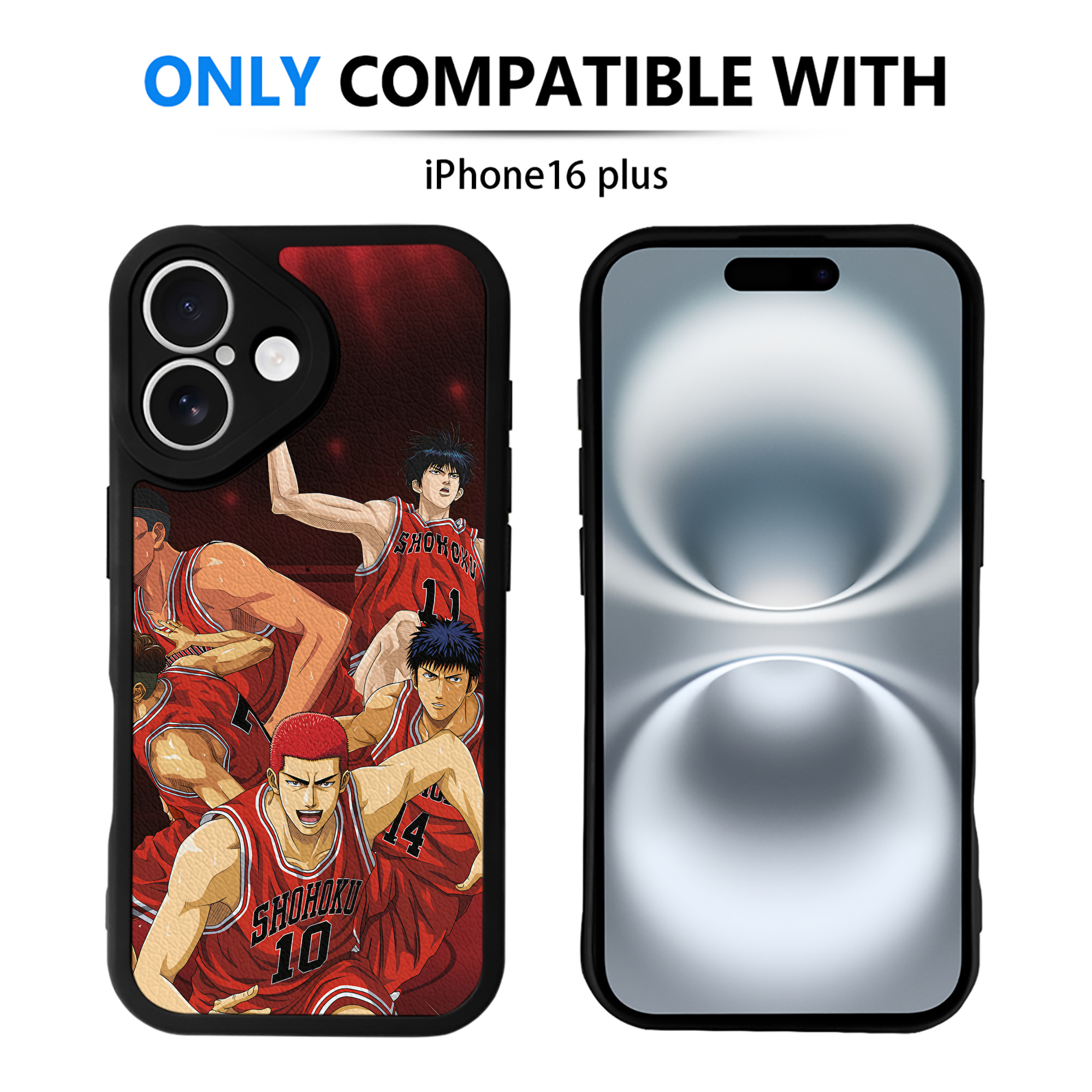 （画像用） SLAM DUNK／スラムダンク 【iPhone 16シリーズ対応】シリコンスマホケース（レザー調） 材質：シリコン
